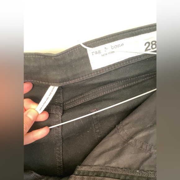 rag & bone Jane Super high waist ankle skinny jeans size 28 black - Picture 6 of 9